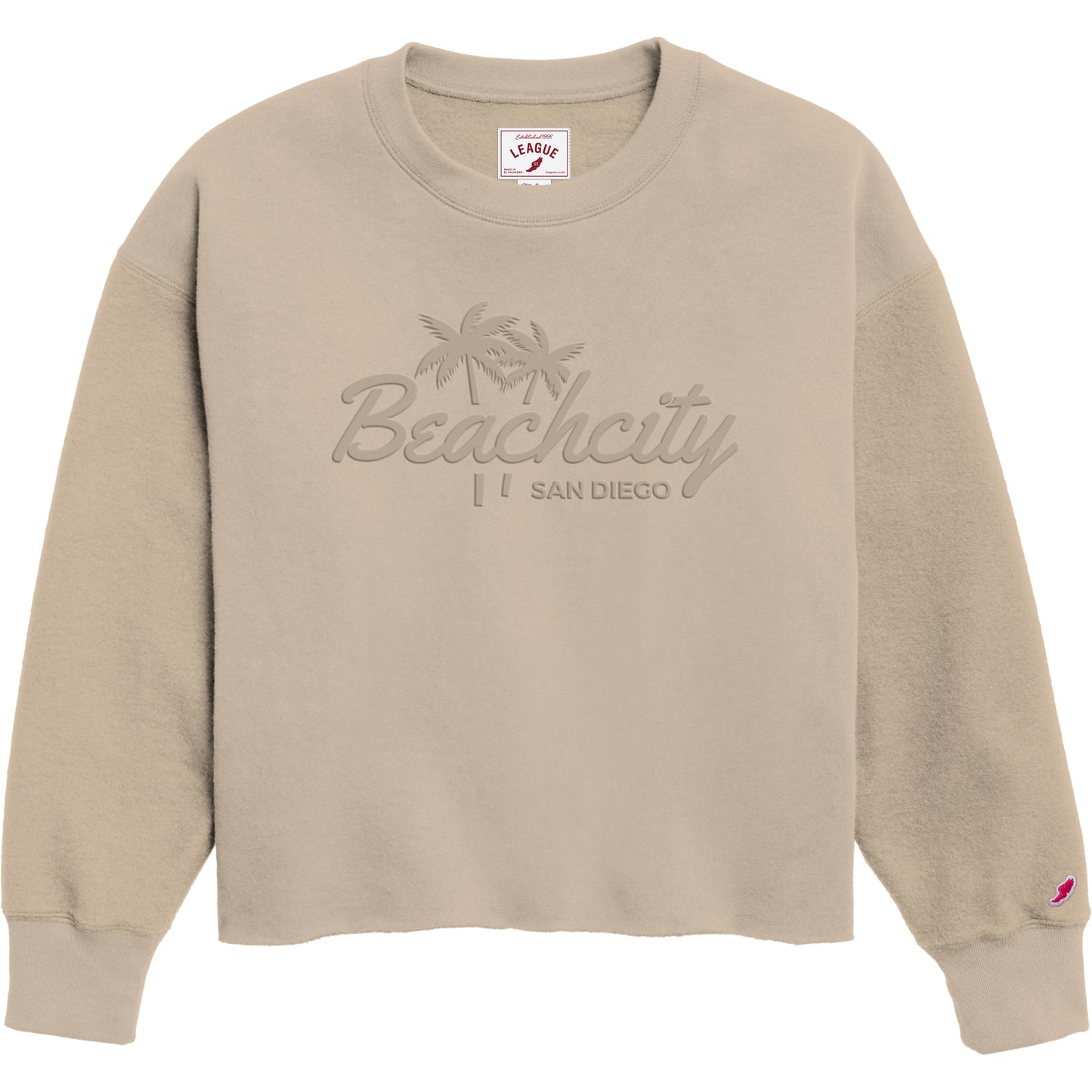 Emblem Puff Beachcity San Diego Reverse Fleece Crew