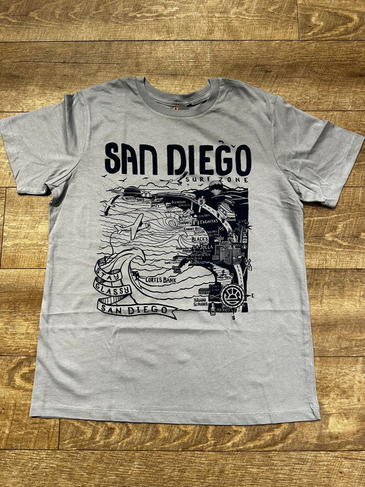 San Diego Map Women's Tee