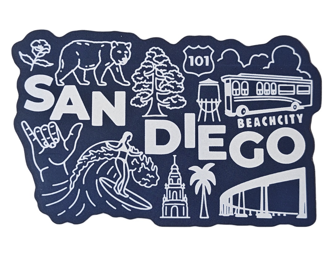 San Diego Landmark Sticker
