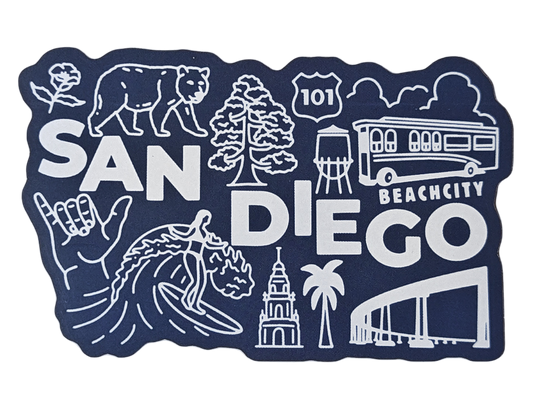 San Diego Landmark Sticker