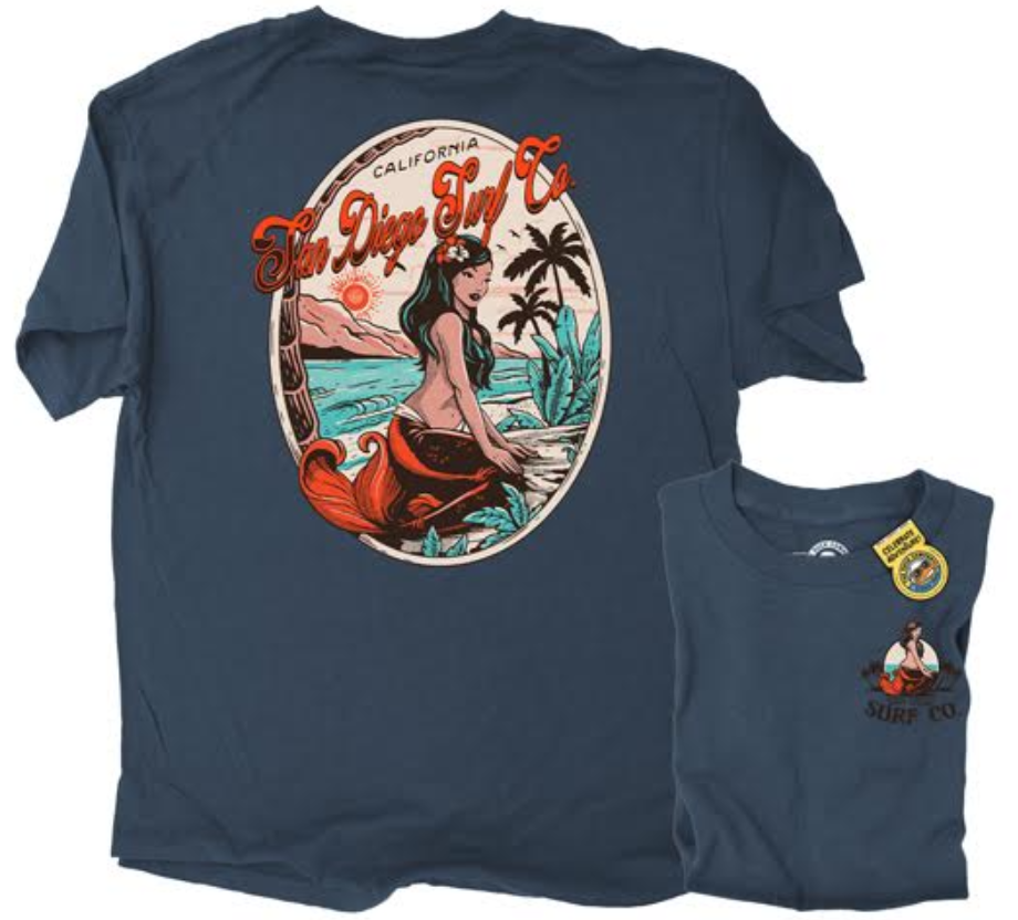 Vintage Mermaid San Diego Surf Co. Tee