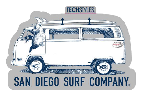 Bear In A Bus Sticker