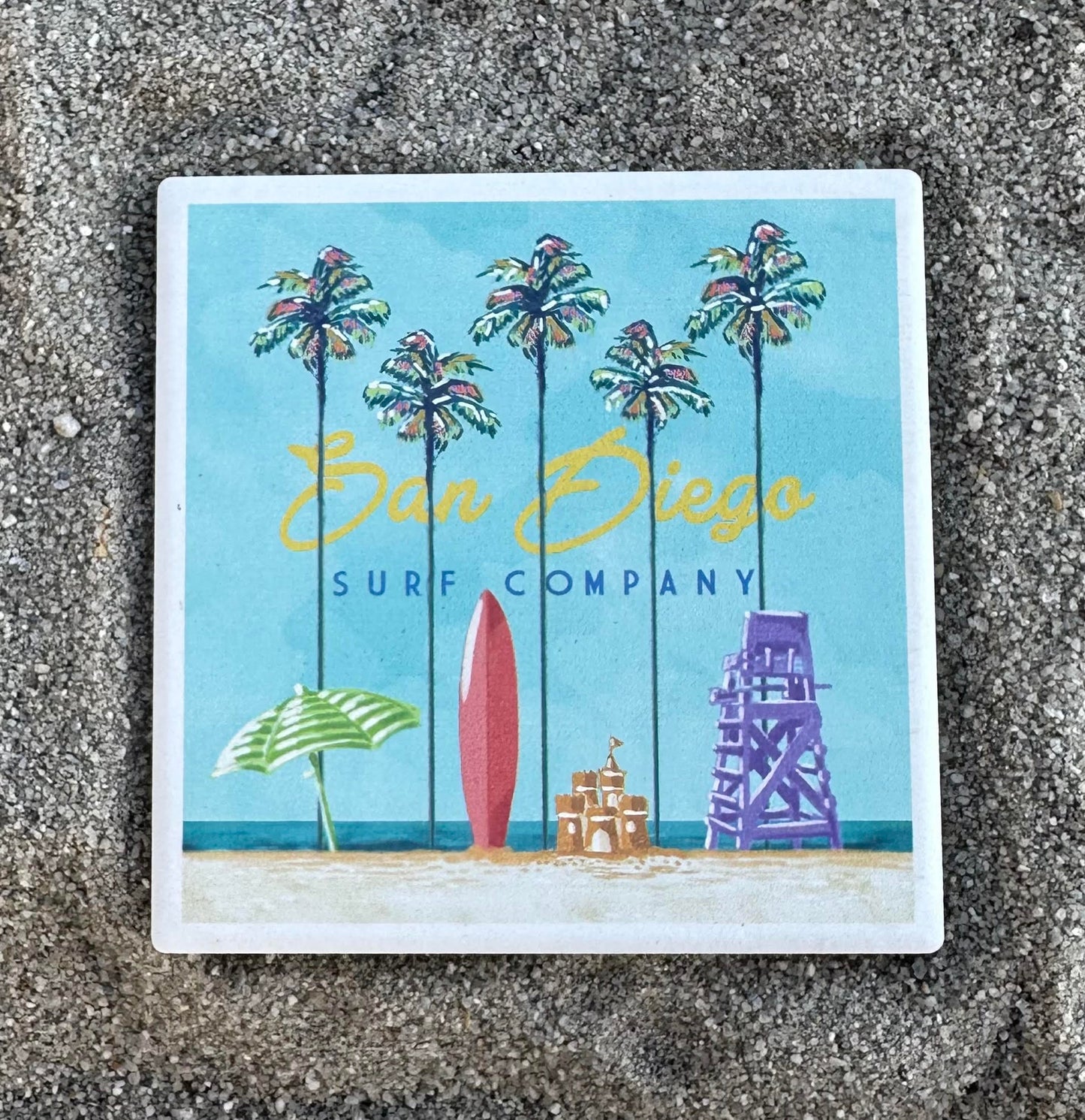 San Diego Surf Co. Coaster