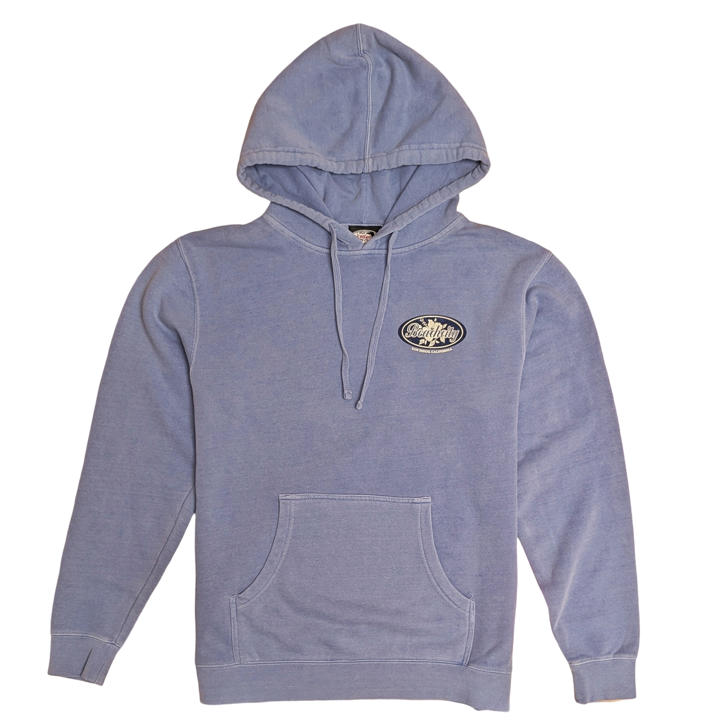 Woven Oval Hibiscus Hooded Sweatshirt