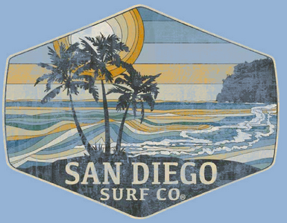 Pushed Back San Diego Surf Co. T-shirt