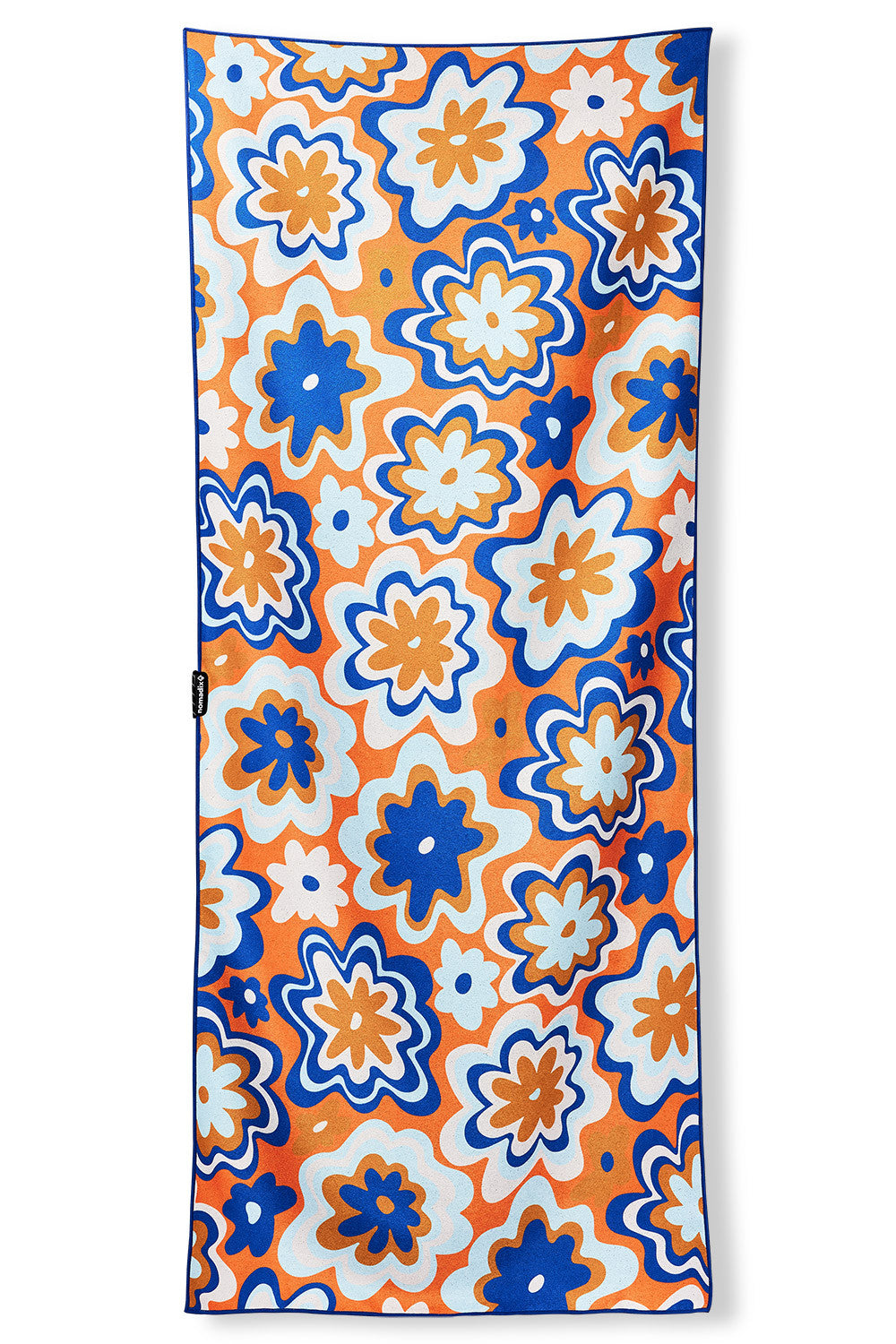 Nomadix Original Towel , GROOVY FLOWERS BLUE ORANGE