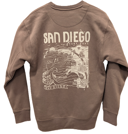 San Diego Map Crew with Palm Tree Surf Co. Logo