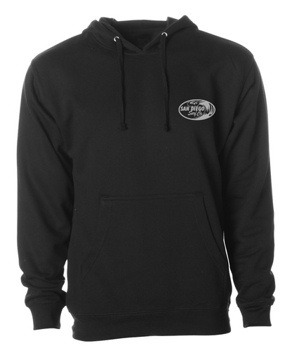 San Diego Map Hoody with Surf Co. Logo