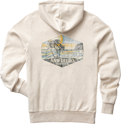 Pushed Back San Diego Surf Co. Zip Hoodie