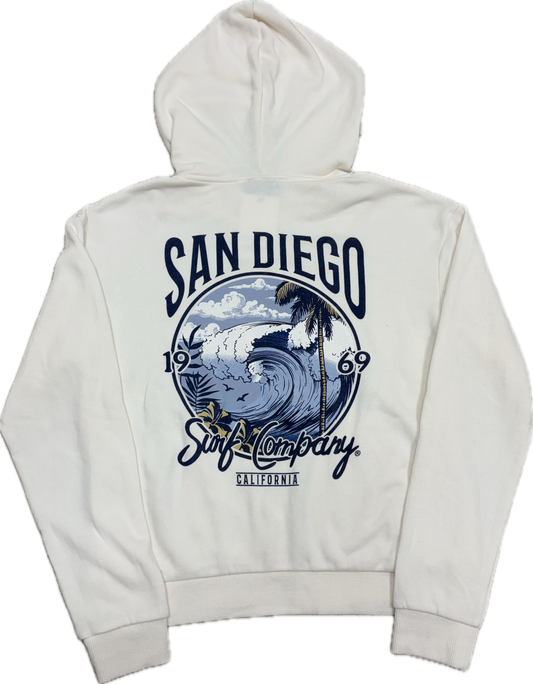 San Elijo San Diego Surf Co. Women's Zip Hoodie