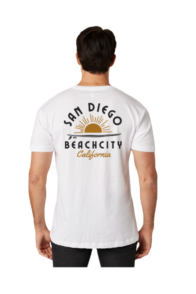 Surf Rise Beachcity San Diego Tee