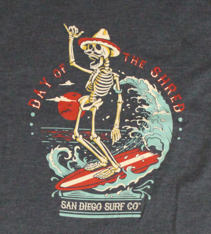 Los Muertos Surfer Mens Tee