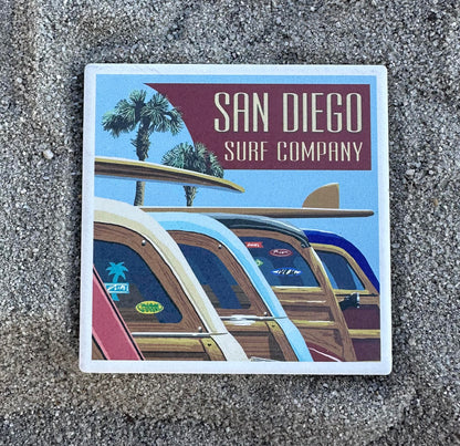 San Diego Surf Co. Coaster