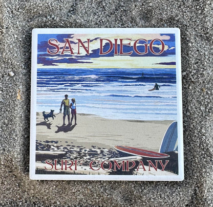 San Diego Surf Co. Coaster