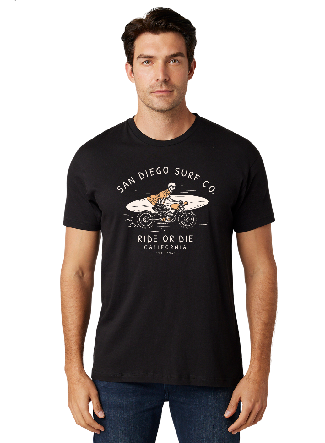 Ride or Die San Diego Surf Co. T-shirt