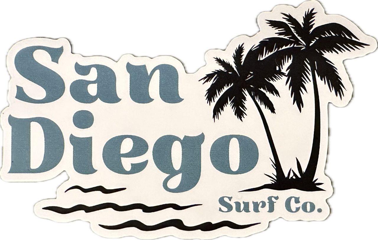 San Diego Surf Co. Palms Sticker