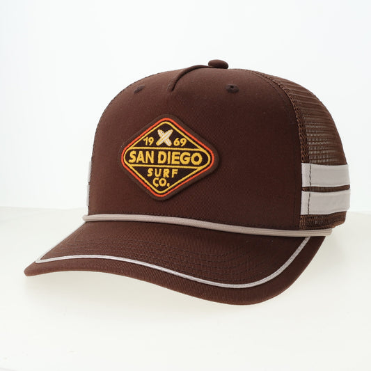 Dashboard Striped Trucker Hat