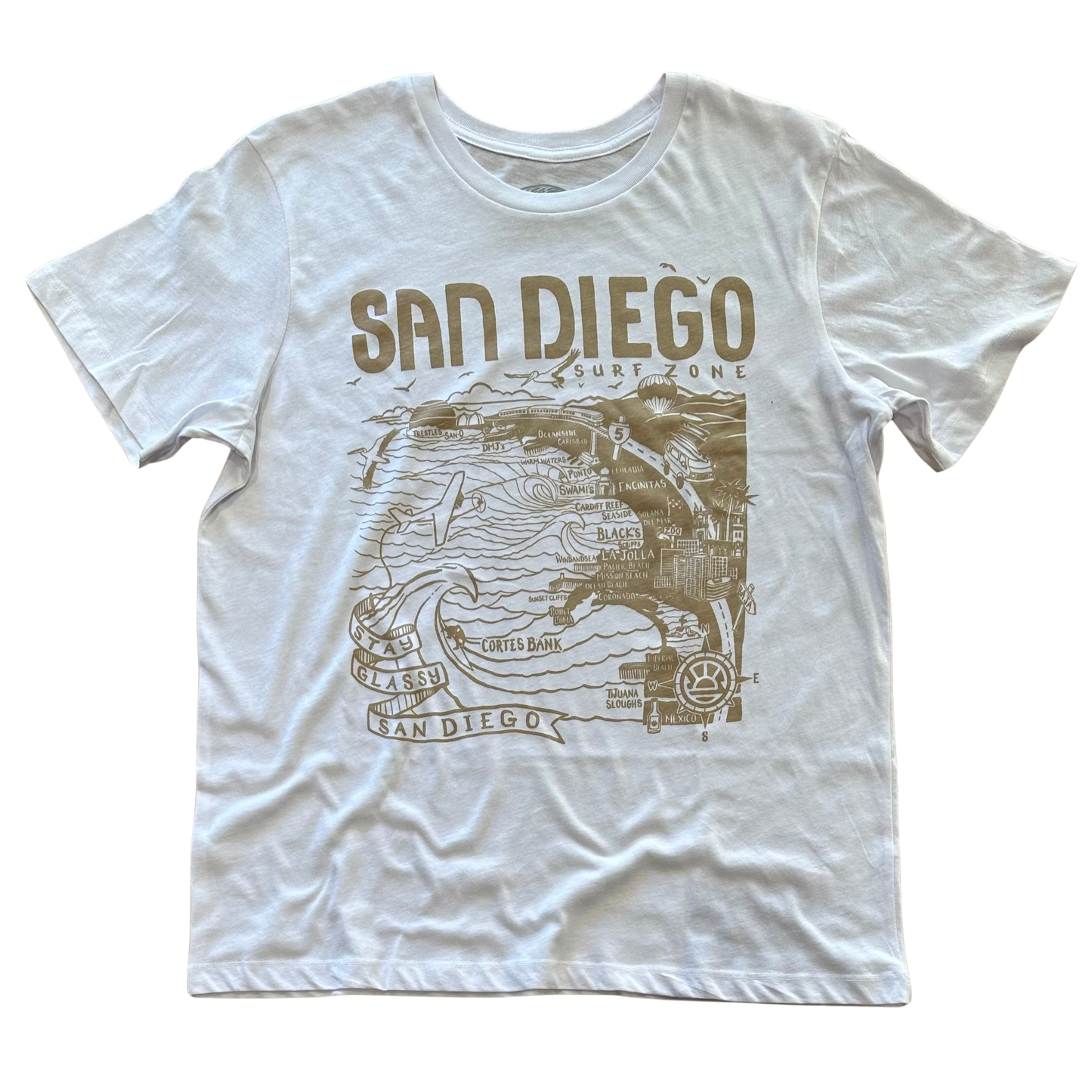 San Diego Map Women's Tee