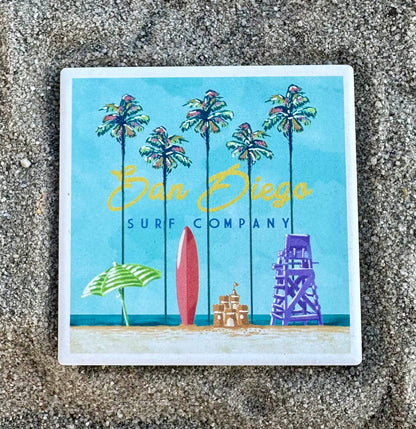 San Diego Surf Co. Coaster