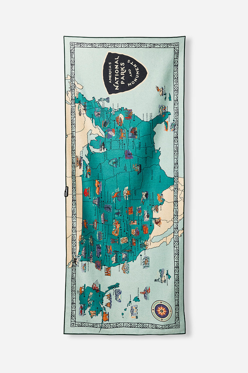 Nomadix Original Towel, NATIONAL PARKS AND MONUMENTS MAP