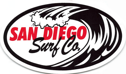 San Diego Surf Co. Logo Sticker